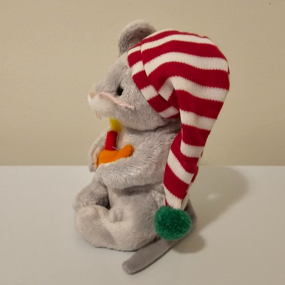 Ty Beanie Babies Flicker Mouse Plush Stuffed Animal Candle Christmas 2005 6" - Picture 5 of 6